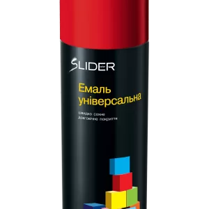 Емаль SLIDER color універсальна 3020 червоний, аероз. 400 мл (12 шт. в уп.)
