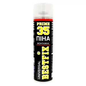 Піна монтажна трубочна BESTFIX 35л.500мл (12 шт. в ящику)