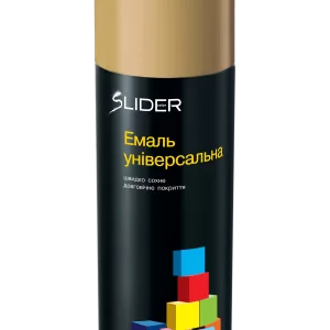 Емаль SLIDER color універсальна 1001 бежевий, аероз. 400 мл (12 шт. в уп.)