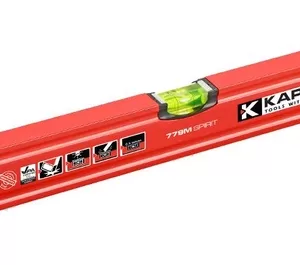 Рівень KAPRO Spirit New з магнітом, алюмінієвий, червоний, 2 капсули, L=1000мм