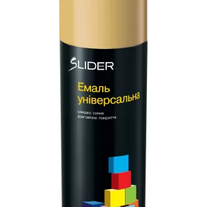 Емаль SLIDER color універсальна 1015 слонова кістка, аероз. 400 мл (12 шт. в уп.)