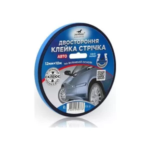 Стрічка на спіненій основі двостороння MUSTANG АВТО 12мм*10м (1/84шт.)