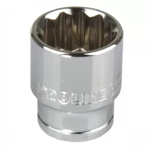 Насадка PROLINE торцева 12-гранна 1/2" CrV 18мм