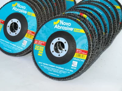 Круг NovoAbrasive пелюстковий Profi, цирконій P80 Т29 (5/10)