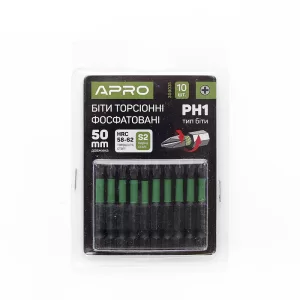 Біта APRO РH1*50мм ударна, пач 10шт