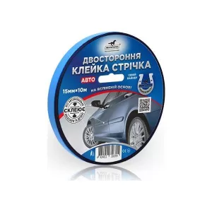 Стрічка на спіненій основі двостороння MUSTANG АВТО 15мм*10м (1/68шт)