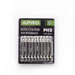 Біта APRO РH3*50мм хром, пач 10шт SALE