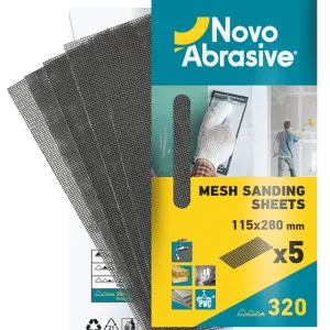 Сітка абразивна NOVOABRASIVE P240 115*280мм 5 шт