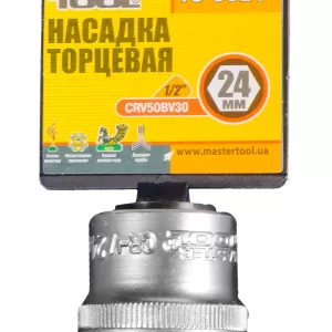 Насадка MASTER TOOL торцева 6-гранна 1/2 " CrV 24мм
