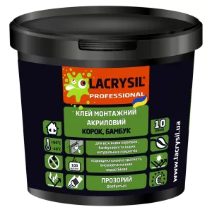 Клей для корки і бамбука LACRYSIL прозорий 4,5кг