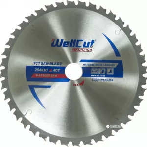 Пильний диск WellCut Standard 254*30*40Т ламінат