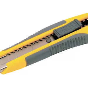 Ніж MASTER TOOL TPR покриття кнопковий фіксатор + 2 леза 18 мм
