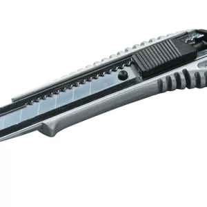Ніж MASTER TOOL металевий з направляючою кнопковий фіксатор 18 мм