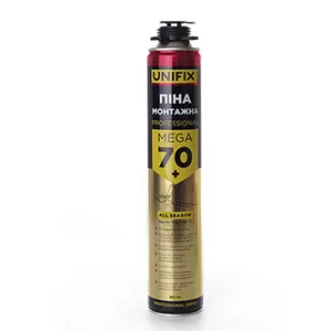 Піна монтажна професійна UNIFIX 70л/870 мл (12 в ящику)