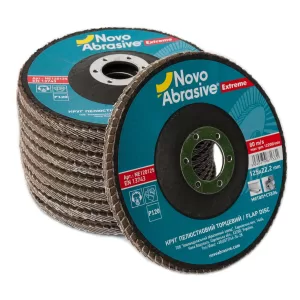 Круг NovoAbrasive пелюстковий Extreme, оксид-алюмінію P60 Т29 (5/10)