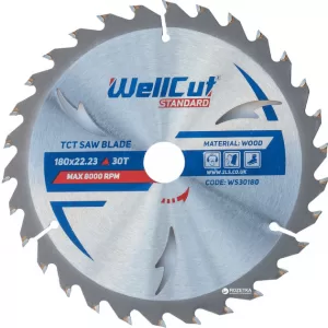 Пильний диск WellCut Standard 180*22.23*30Т