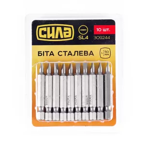 Біта СИЛА SL4*50мм, пач 10шт SALE