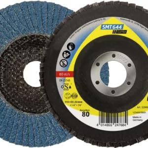 Круг KLINGSPOR пелюстковий SUPRA SMT644 125*22,23мм, P120, T29 SALE