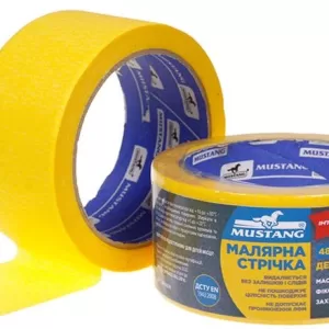 Малярна стрічка MUSTANG ДЕКОР жовта 48х30м (6/72)