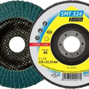Круг KLINGSPOR пелюстковий EXTRA SMT324 125*22,23мм P80, T29