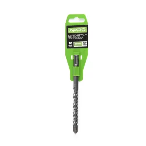 Свердло для бетону APRO SDS-PLUS S4 12*160мм (10 шт. в упак.)