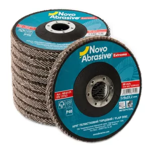Круг NovoAbrasive пелюстковий Extreme, кераміка P60 Т29 (5/10)