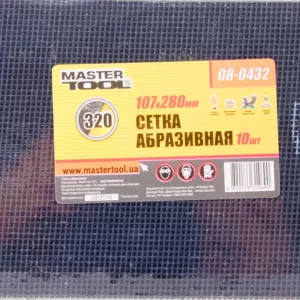 Сітка абразивна MASTER TOOL Р320 107*280 мм 10 шт SALE