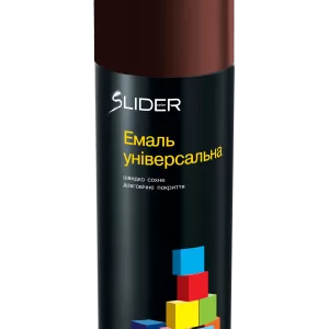 Емаль SLIDER color універсальна 3005 темно-вишневий, аероз. 400 мл (12 шт. в уп.)