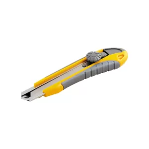 Ніж MASTER TOOL TPR покриття з сегментованим лезом, гвинтовий фіксатор + 3 леза 18 мм