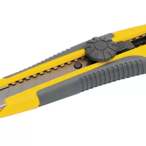 Ніж MASTER TOOL TPR покриття з сегментованим лезом, гвинтовий фіксатор + 2 леза 18 мм