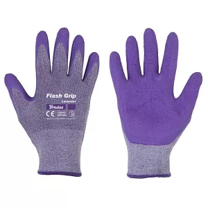 Рукавиці BRADAS захисні FLEX GRIP LAVENDER латекс, р.7(12/24/120)