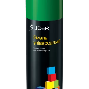 Емаль SLIDER color універсальна 6029 зелений, аероз. 400 мл (12 шт. в уп.)