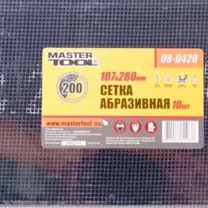 Сітка абразивна MASTER TOOL Р200 107*280 мм 10 шт SALE