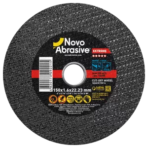 Круг відрізний NovoAbrasive для металу Extreme 150*1,6*22.23 (25шт)