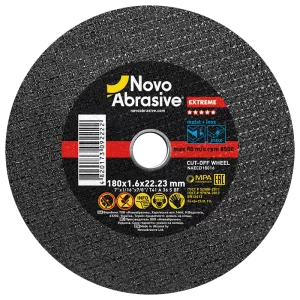 Круг відрізний NovoAbrasive для металу Extreme 180*1,6*22.23 (25шт)