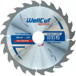 Пильний диск WellCut Standard 190*30*24Т ламінат SALE