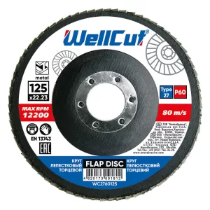 Круг WellCut пелюстковий Standard P 60 Т27 (5/10)