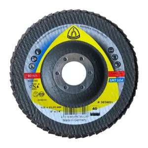 Круг KLINGSPOR пелюстковий EXTRA SMT104 125*22,23мм P40, T29