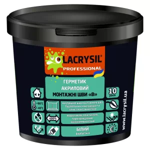 Герметик LACRYSIL акриловий для монтажних швів "В" (7кг)