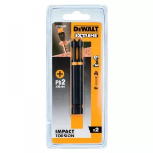 Біта DeWALT "IMPACT TORSION", ударна, Ph2, L = 89 мм, 2 шт