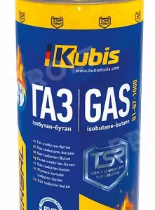 Газ універсальний KUBIS (Корея) ізобутан-бутан, 227 г, від -40 до +45 * С (зима-літо) (28 шт. в ящ.)
